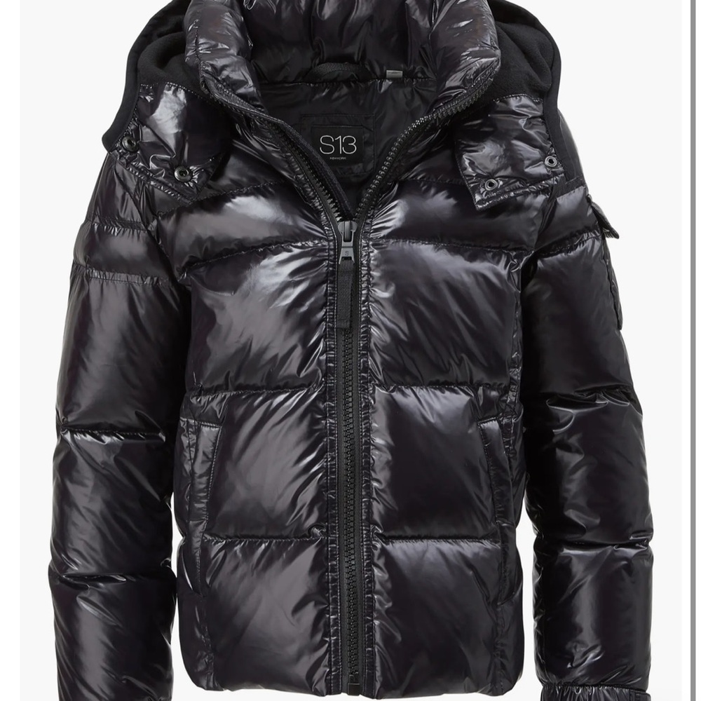 S13 Kids Black Puffer Jacket NWT